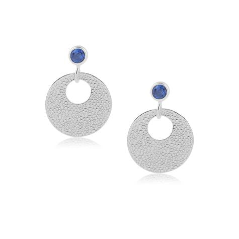 SS KYANITE DISC EARRINGS