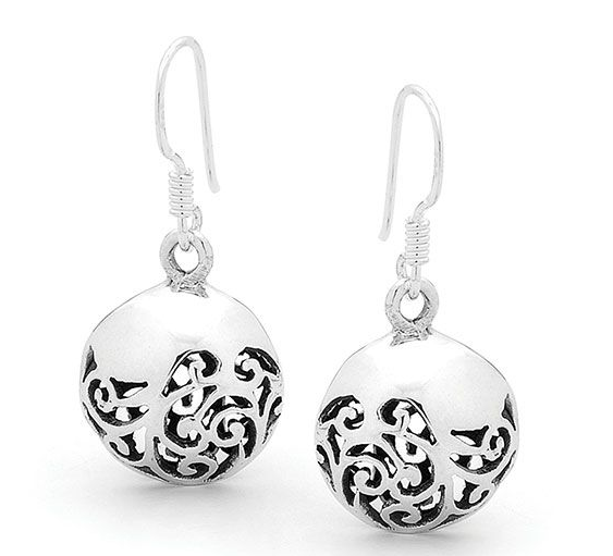 SS FILIGREE EARRINGS