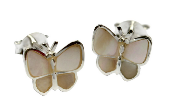 SS BUTTERFLY STUDS