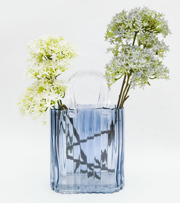 HANDBAG GLASS VASE
