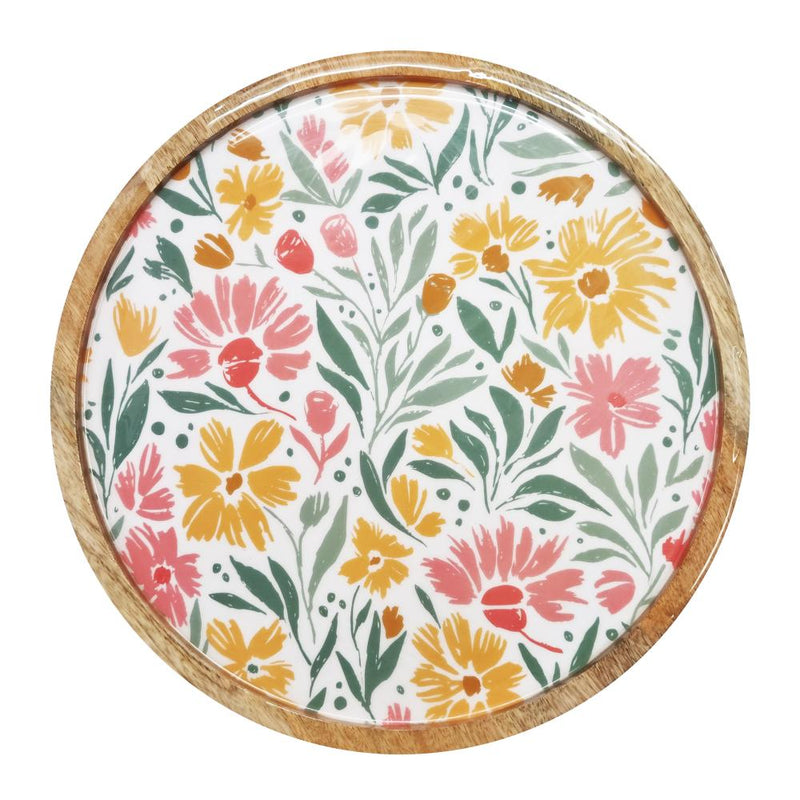 MILLE ROUND SERVING TRAY - BUBBLEGUM MULTI