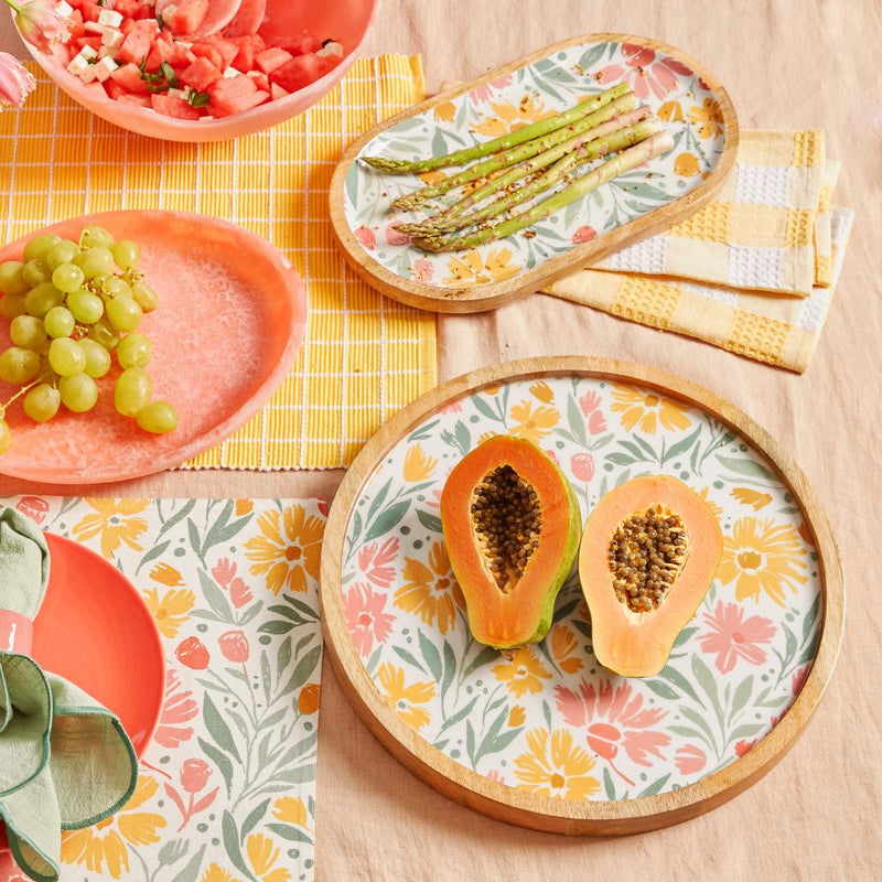 MILLE ROUND SERVING TRAY - BUBBLEGUM MULTI