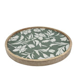 JASMINE ROUND SERVING TRAY - FOREST