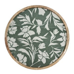 JASMINE ROUND SERVING TRAY - FOREST