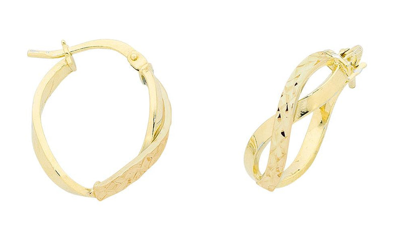 9YG SLV FILLED HOOPS