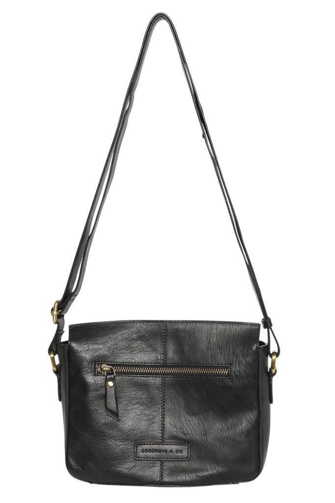 ELEANOR NAVY LEATHER HANDBAG