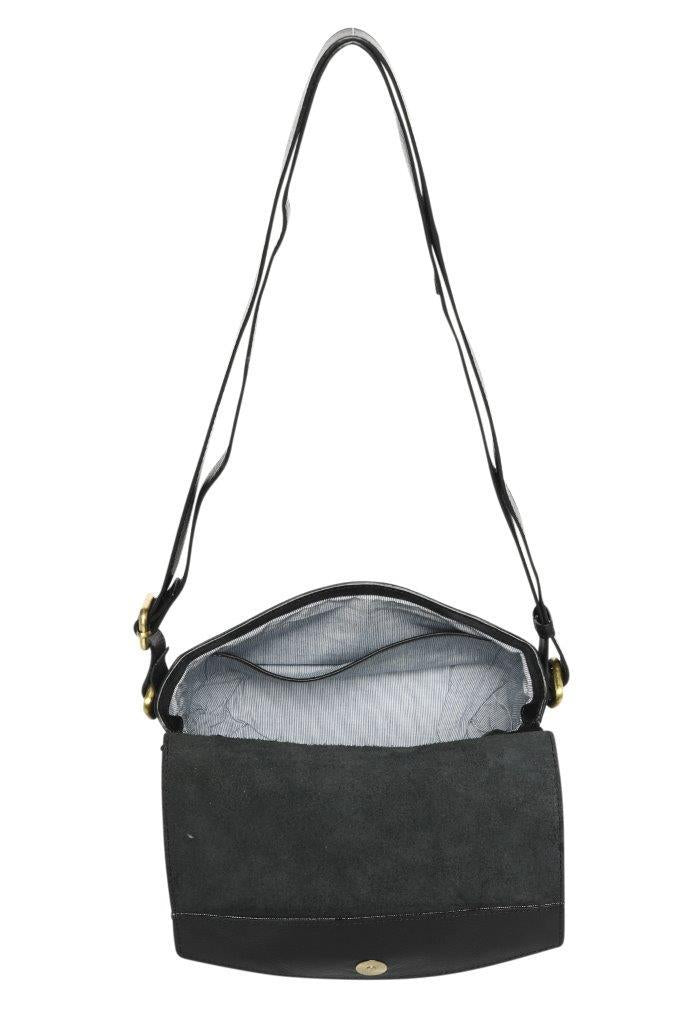 ELEANOR NAVY LEATHER HANDBAG