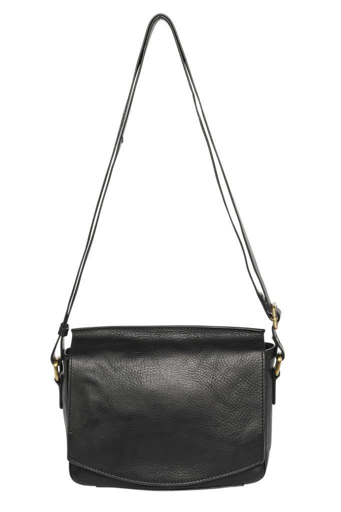 ELEANOR NAVY LEATHER HANDBAG