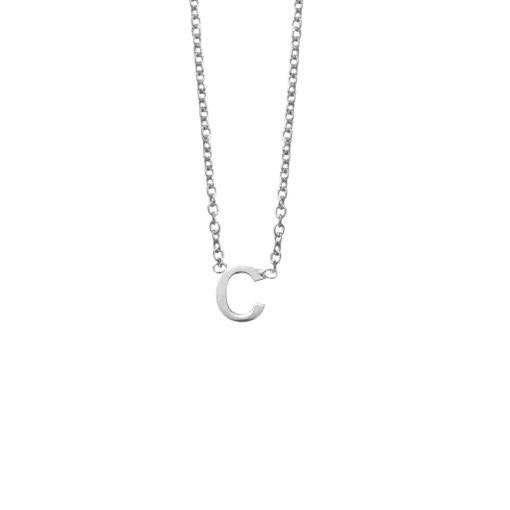 SS LETTER NECKLACE - C