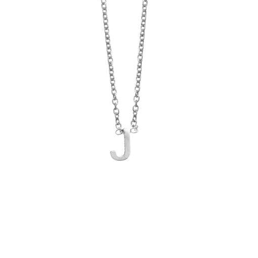 SS LETTER NECKLACE - J