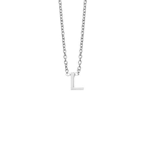 SS LETTER NECKLACE - L