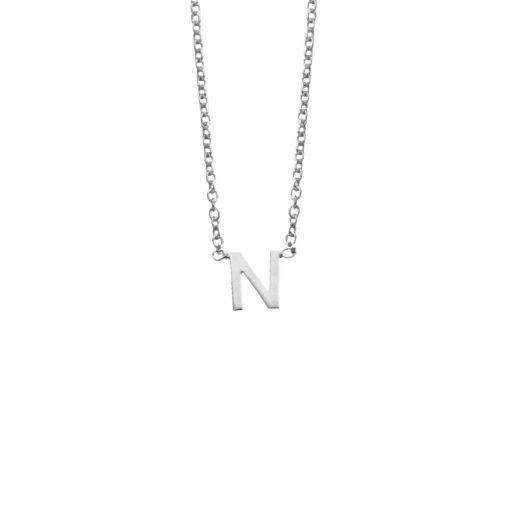 SS LETTER NECKLACE - N