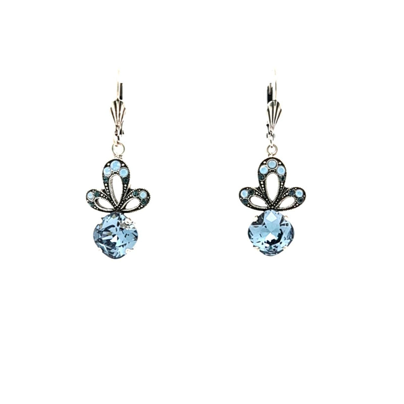 AU BOUT DES REVES BLUE DROP EARRINGS