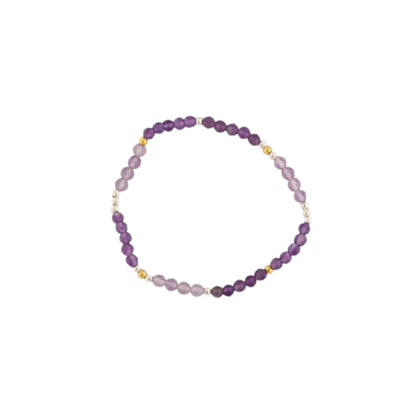AMETHYST & PINK AMETHYST GEM BRACELET