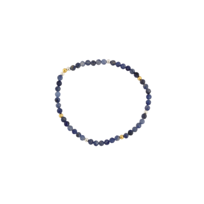 SODALITE FACET 4MM GEM BRACELET