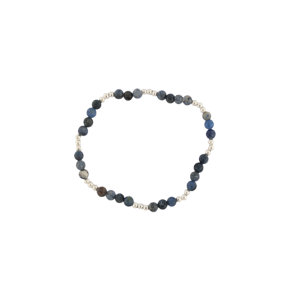 DUMORTIERITE ROUND 4MM GEM BRACELET