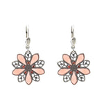AU BOUT DES REVES ORANGE GLASS EARRINGS
