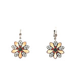 AU BOUT DES REVES ORANGE GLASS EARRINGS