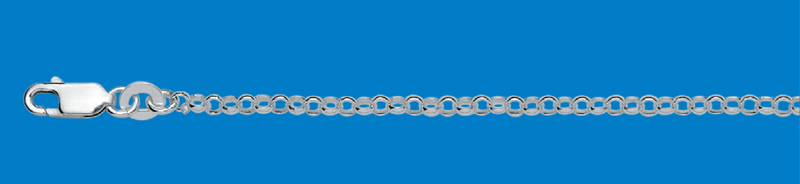 STERLING SILVER BELCHER CHAIN - 45CM