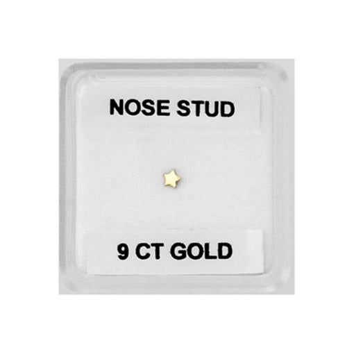 9CT YELLOW GOLD STAR NOSE WIRE
