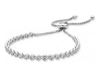 STERLING SILVER CUBIC ZIRCONIA  BRACELET