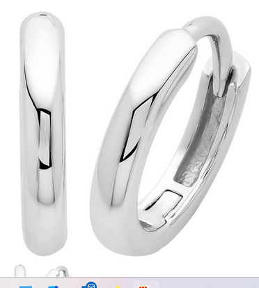 STERLING SILVER HUGGIES