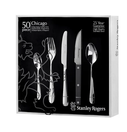 STANLEY ROGERS CHICAGO 50PC CUTLERY SET
