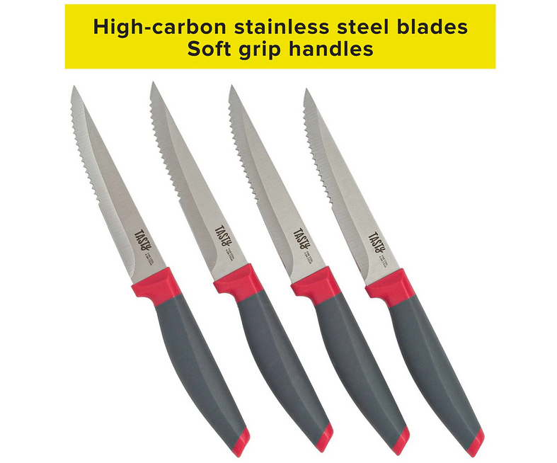 TASTY STEAK KNIFE SET 4PCE