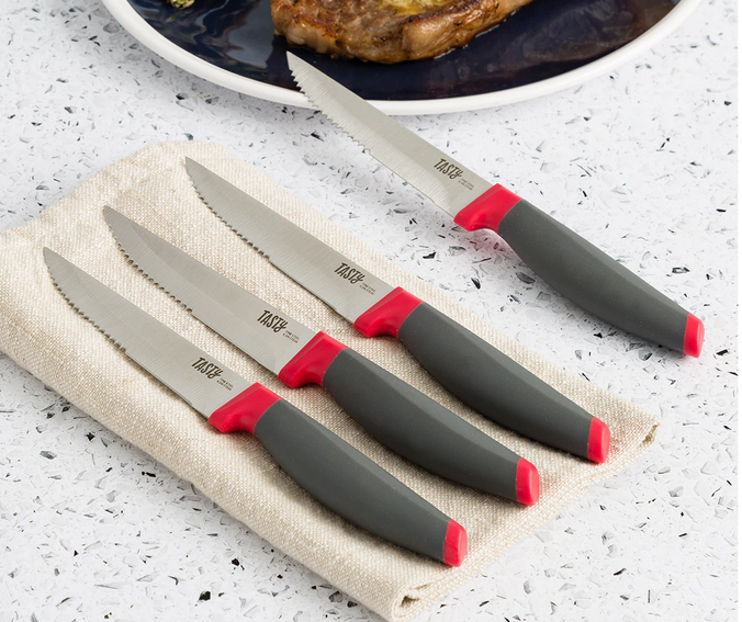 TASTY STEAK KNIFE SET 4PCE