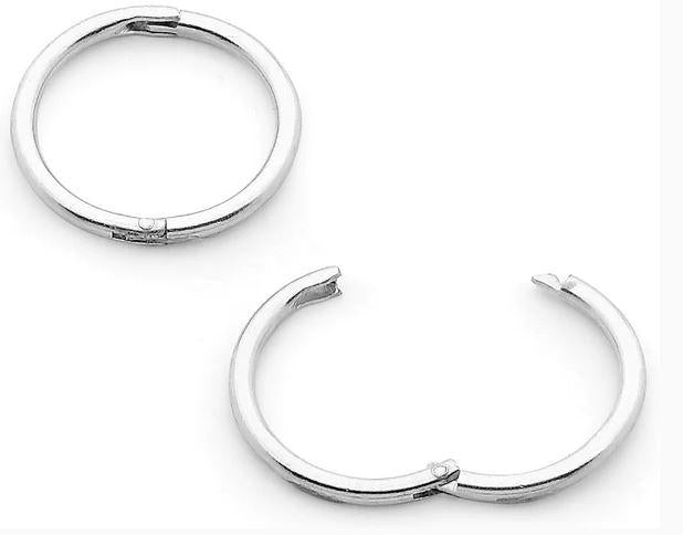 STERLING SILVER SLEEPERS - 10MM