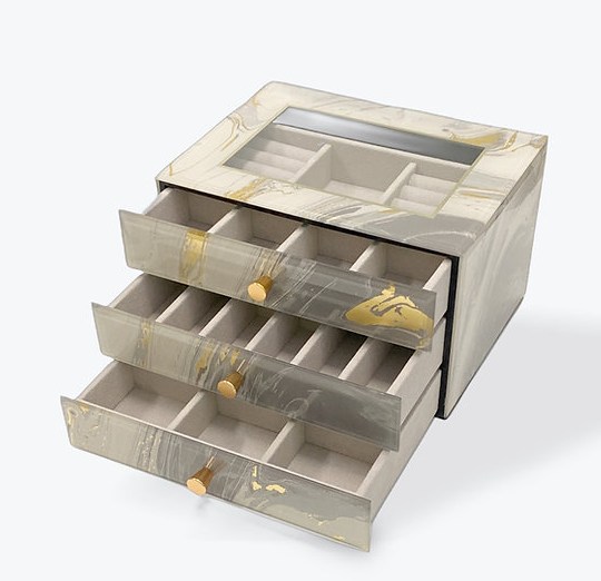 JEWELLERY BOX - GREY