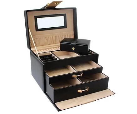 JEWELLERY BOX - BLACK AND GOLD