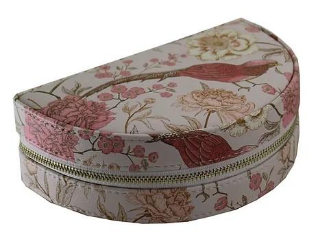 TRAVEL JEWELLERY CASE - BIRD PINK