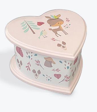 WOODEN DEER JEWEL BOX