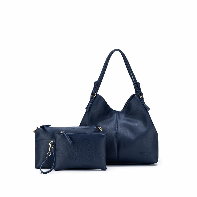 LINA DEEP NAVY 3 PCE HANDBAG SET