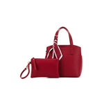 AMELIE DEEP RED 2 PIECE TOP  HAND BAG