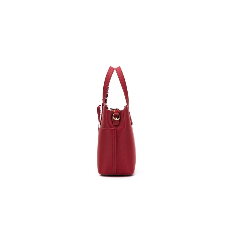 AMELIE DEEP RED 2 PIECE TOP  HAND BAG
