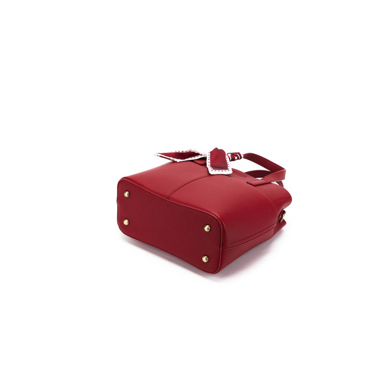 AMELIE DEEP RED 2 PIECE TOP  HAND BAG