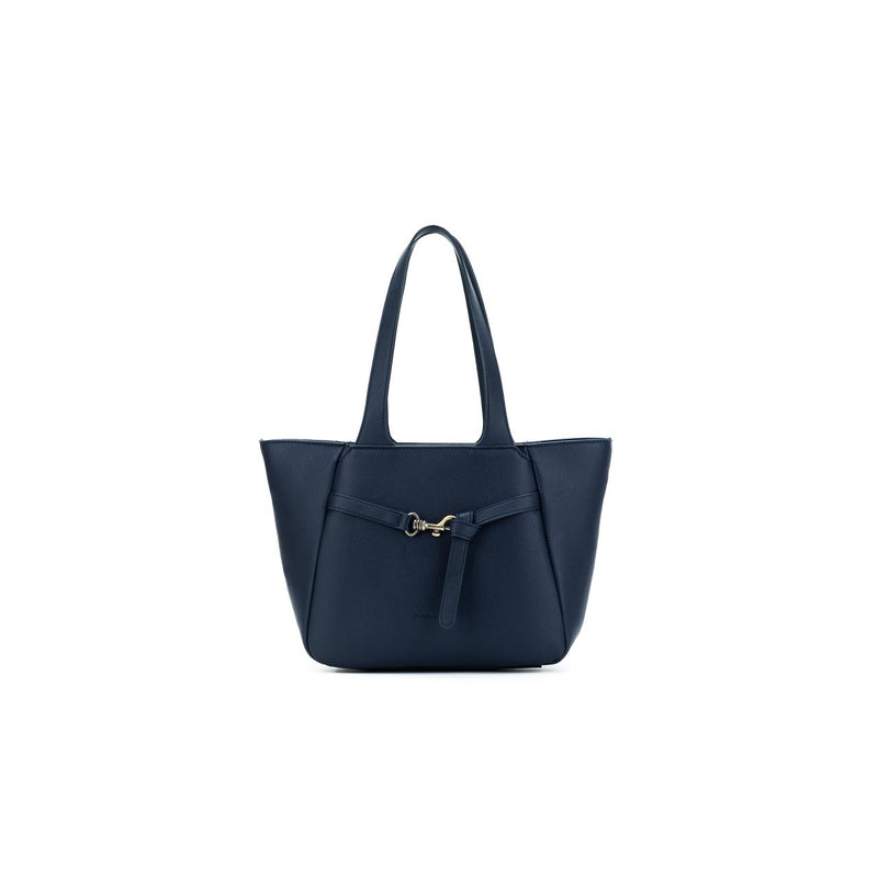 DEEP NAVY 3 PIECE HANDBAG TOTE