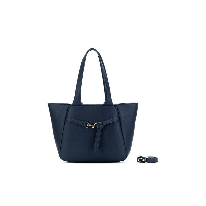 DEEP NAVY 3 PIECE HANDBAG TOTE