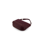 BURGANDY SUEDETTE TOP HANDLE HANDBAG