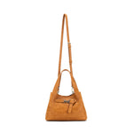 TAN 2 PIECE TOP HANDLE HANDBAG