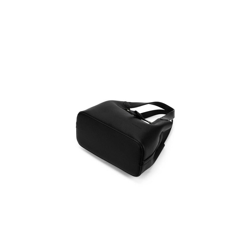 BLACK 2 PIECE TOP HANDLE HANDBAG