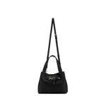 BLACK 2 PIECE TOP HANDLE HANDBAG