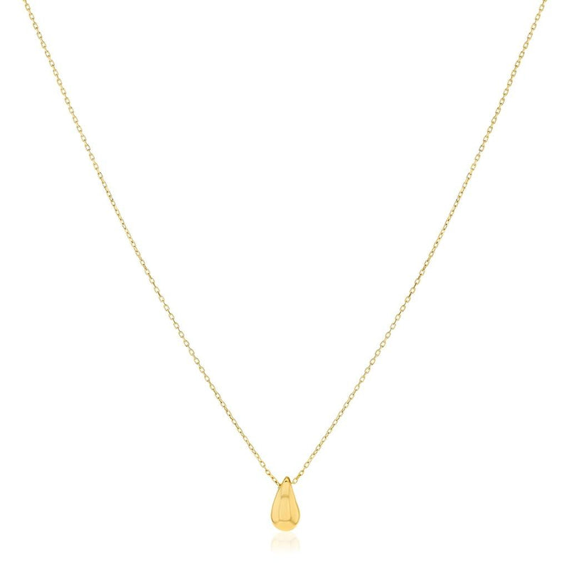 9CT YELLOW GOLD SLIDING PENDANT ON CHAIN