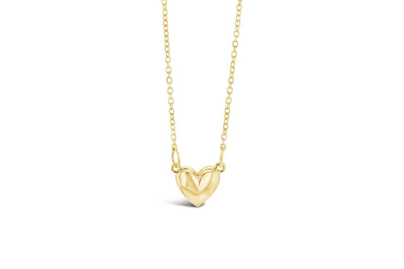 9CT YELLOW GOLD CHAIN & HEART PENDANT