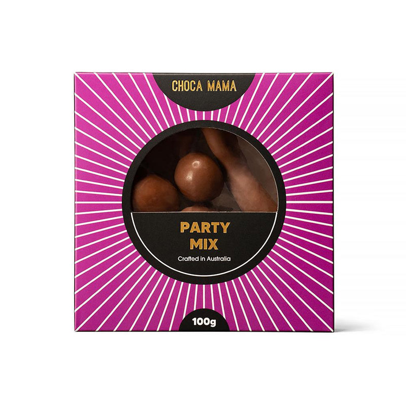 CHOCOLATE COATED PARTY MIX LOLLIES - 100G