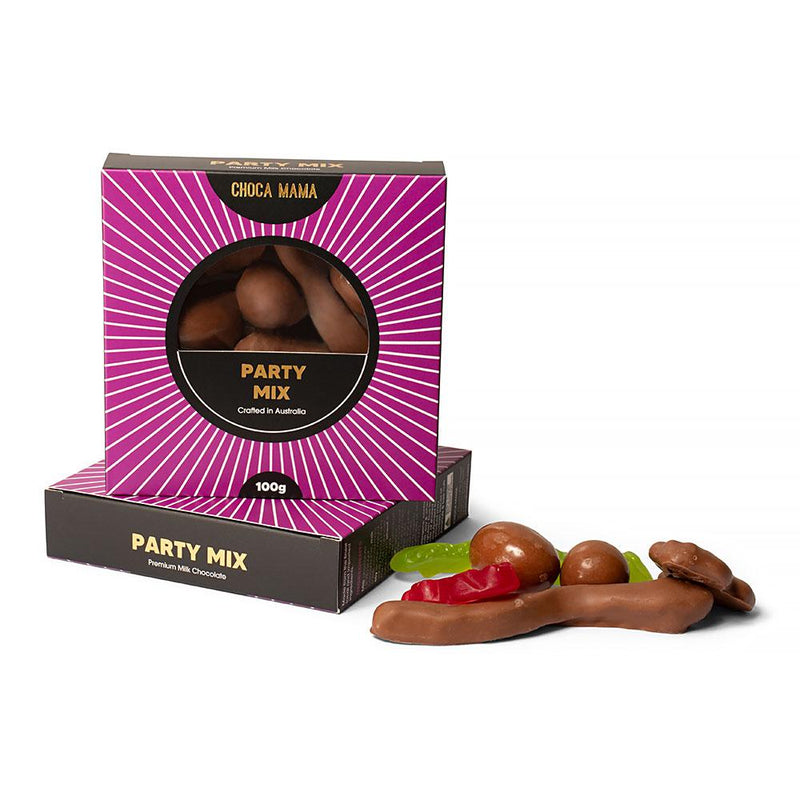 CHOCOLATE COATED PARTY MIX LOLLIES - 100G