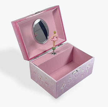 RECTANGLE CHILDRENS MUSICAL JEWELLERY BOX