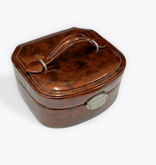 SMALL BROWN JEWELLERY BOX